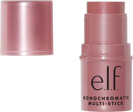 e.l.f., Monochromatic Multi-Stick Blush, Creamy, Lightweight, Versatile, Luxurious, Adds Shimmer, Easy To Use On The Go, Blends Effortlessly, Sparkling Rosé 4.4g