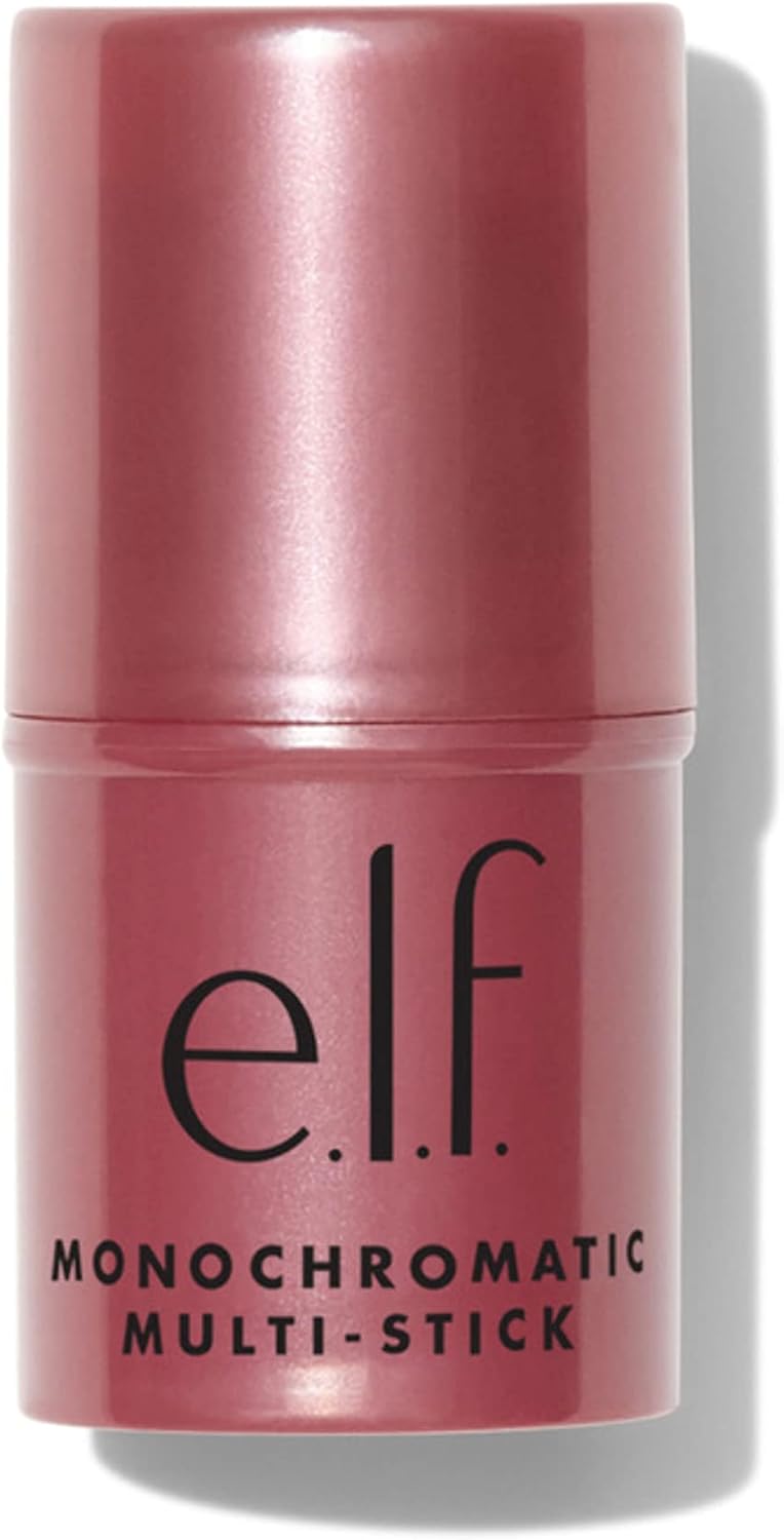 e.l.f., Monochromatic Multi-Stick Blush, Creamy, Lightweight, Versatile, Luxurious, Adds Shimmer, Easy To Use On The Go, Blends Effortlessly, Sparkling Rosé 4.4g